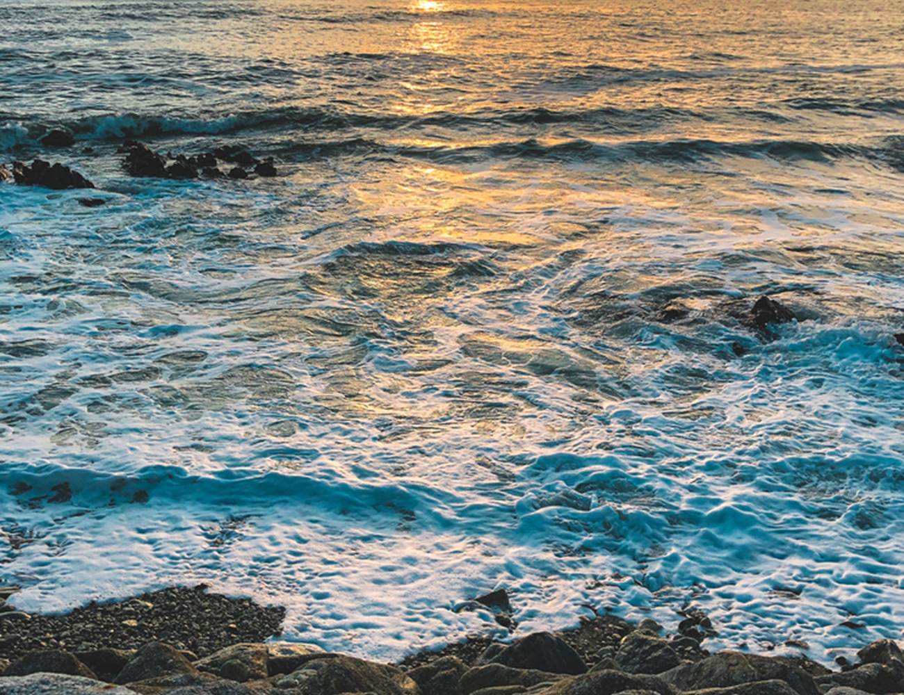 La corniche de Bénodet au coucher du soleil-photo-page