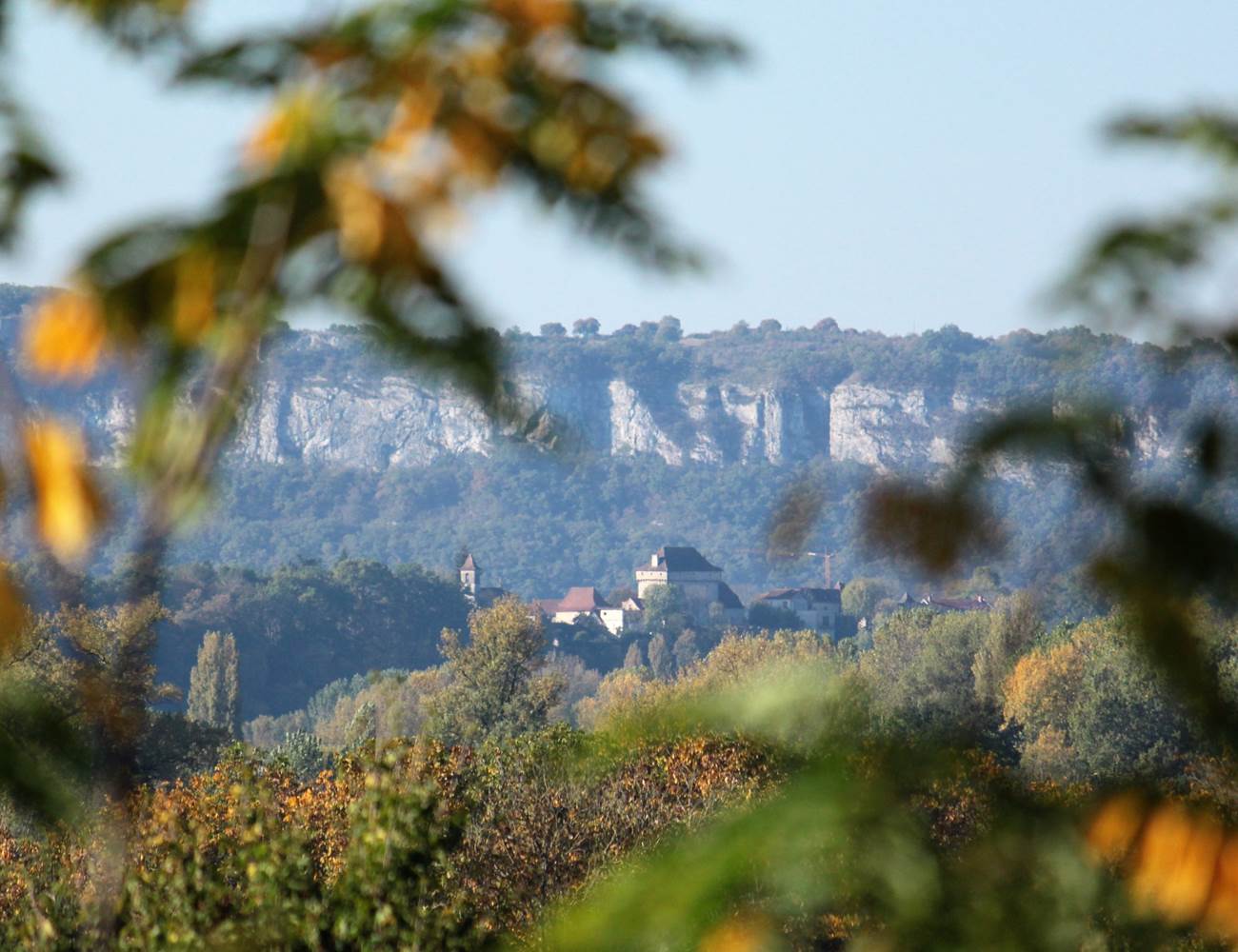 La Vue depuis le Broual sur le saut de la mounine
