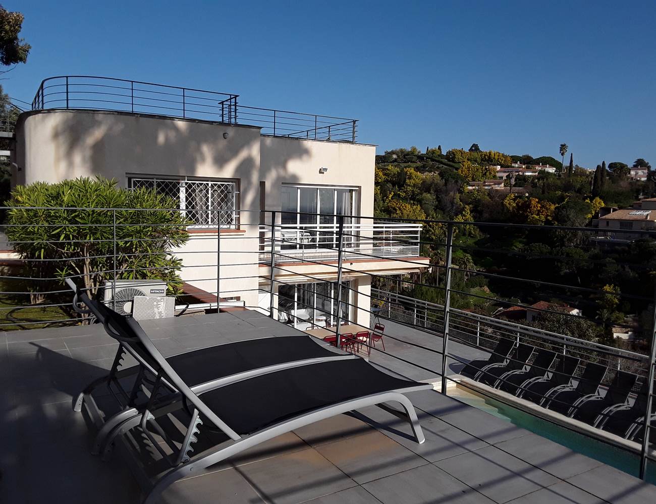 Espace transats pool house villa luxe-photo-gallery