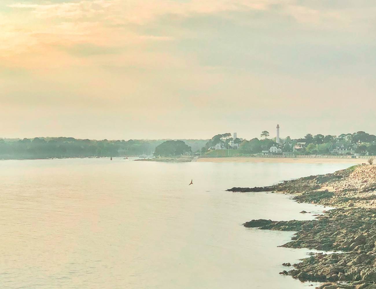 La corniche et la vue sur la grande plage du Trez Bénodet-photo-page