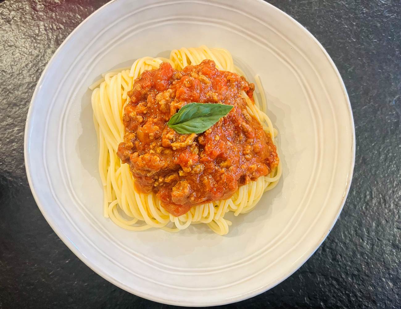 Pâtes bolognaises "maison"