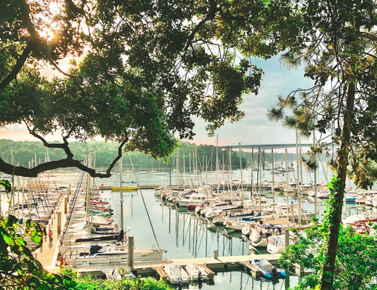 Vue sur le Port de Plaisance de Bénodet au pied du Triplex-photo-page