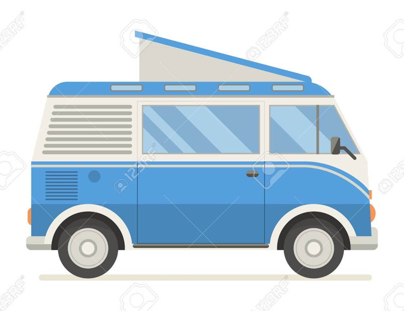 57181248-vintage-bus-voyage-bleu-van-de-dessin-animé-du-campeur-photo-gallery