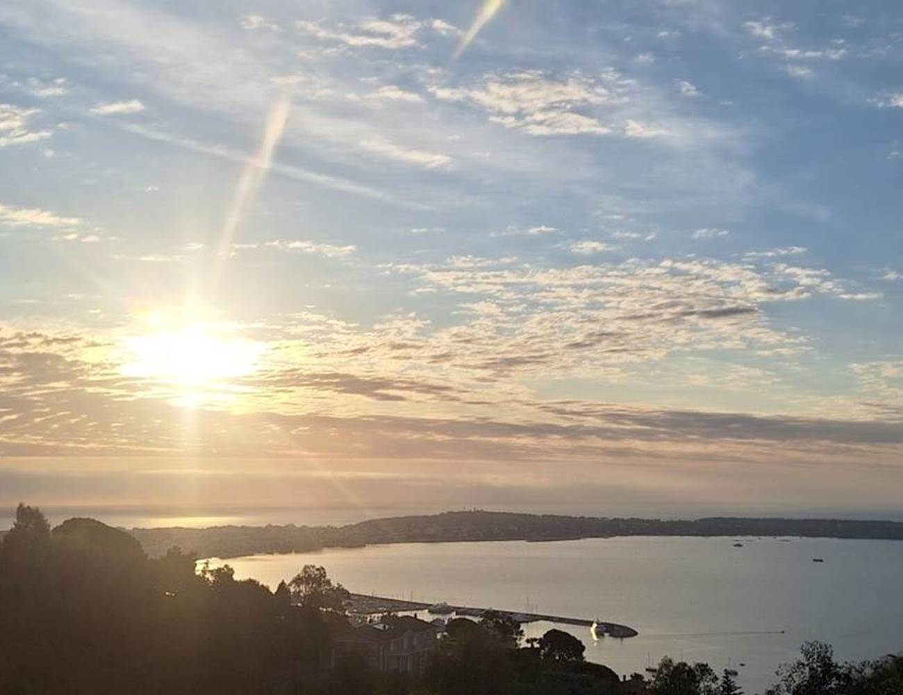 Terrasse sur toit villa Super Cannes au coucher de soleil-photo-gallery