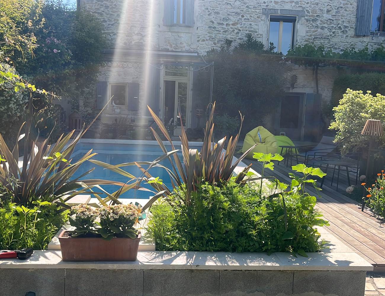 Un rayon de soleil sur notre piscine en Provence - Vaucluse-photo-gallery
