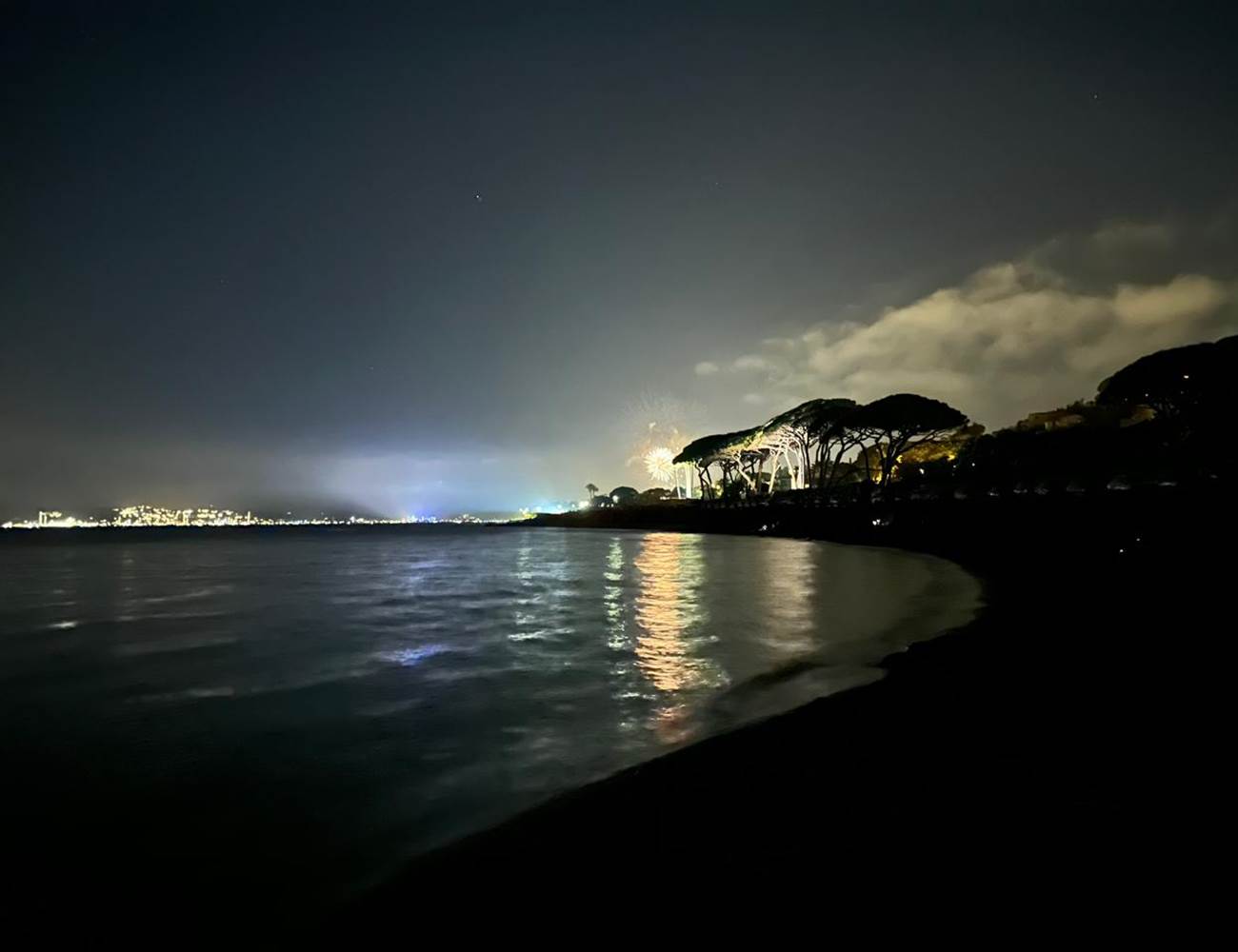 Sainte Maxime beach at night 14 July-photo-gallery