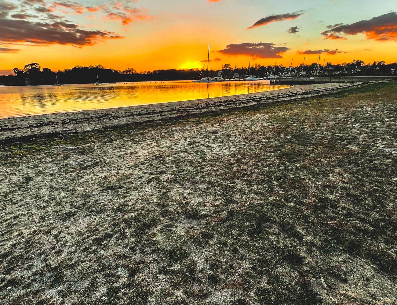 Coucher de soleil sur le port de La Forêt-Fouesnant-photo-page