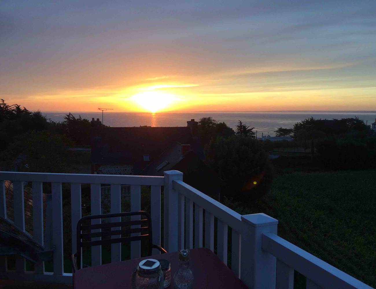 La Korrigane_Binic-Etables sur mer_Chambre d'hote_Hotel_Vue mer depuis le balcon