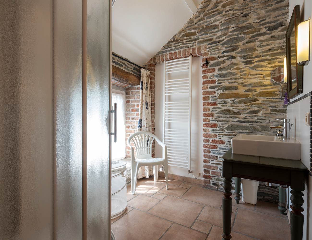 Salle d'eau chambre lits jumeaux  gite myosotis Royal Blue-photo-gallery