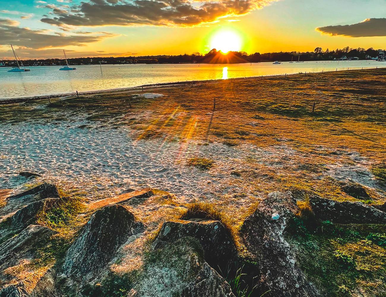 Coucher de soleil sur le port de La Forêt-Fouesnant-photo-page