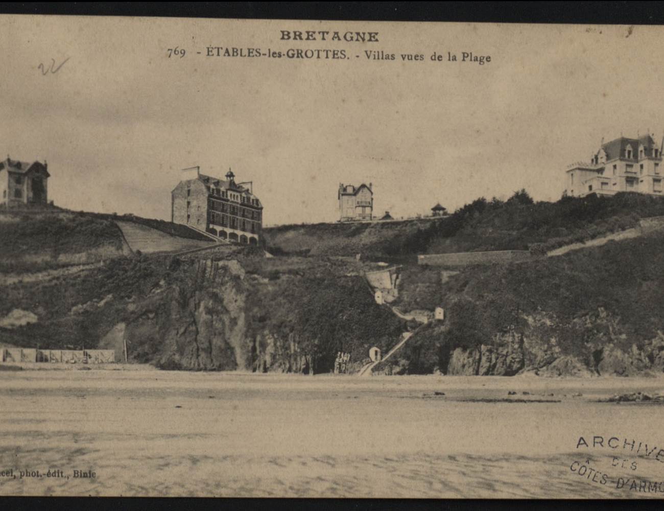 La Korrigane_Binic-Etables sur mer_Chambre d'hote_Hotel_Carte postale ancienne