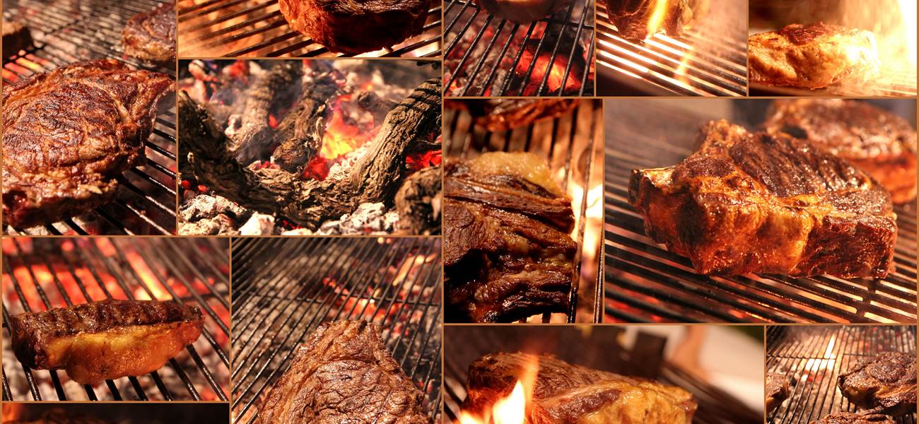 Les viandes, la spécialité de notre Chef Jules, une véritable passion - photo dégustation de différentes viandes bovines - Le Ranch des Lacs
