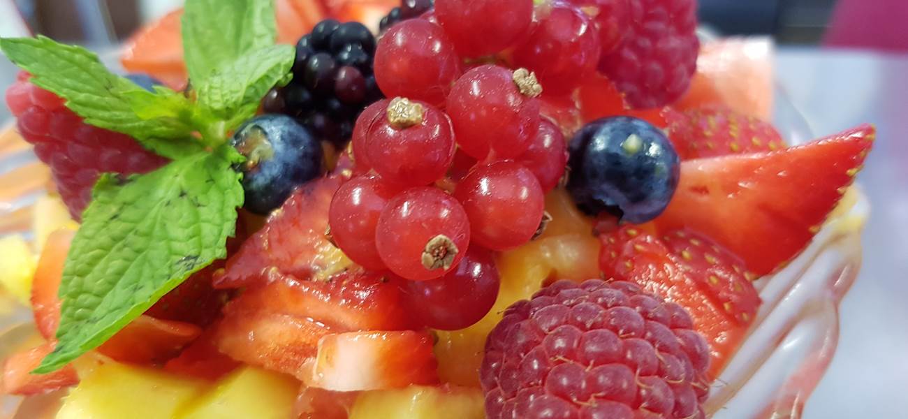 salade de fruits au Ranch des Lacs
