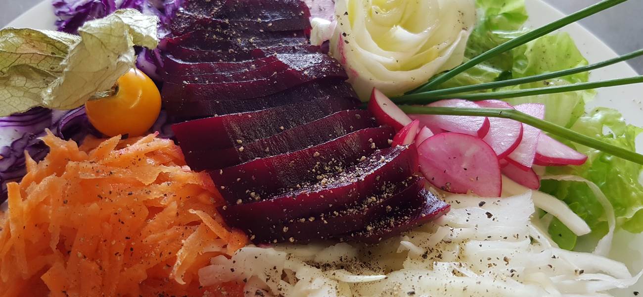 assiette de crudités Le Ranch des Lacs