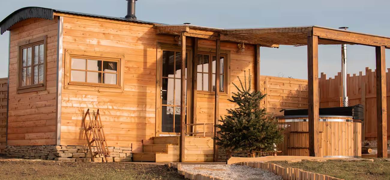 Extérieur de la roulotte