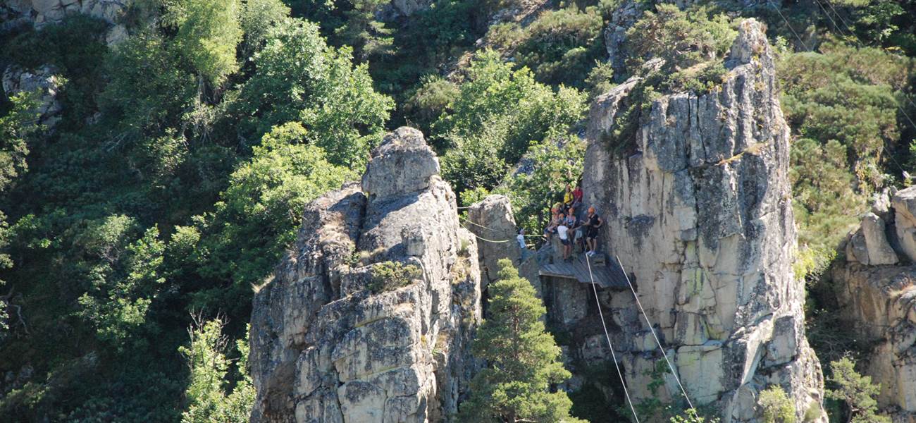 Les Chalets de la Margeride: Une Tyrolienne impressionnante