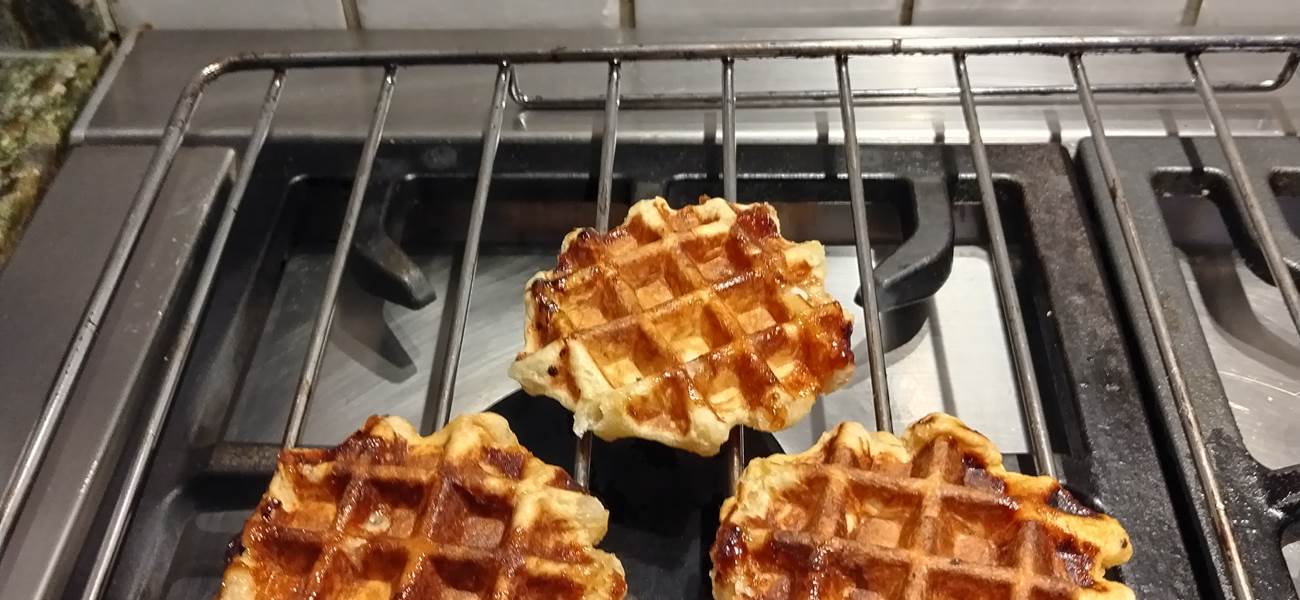 Des gauffres maison pour le petit-déjeuner