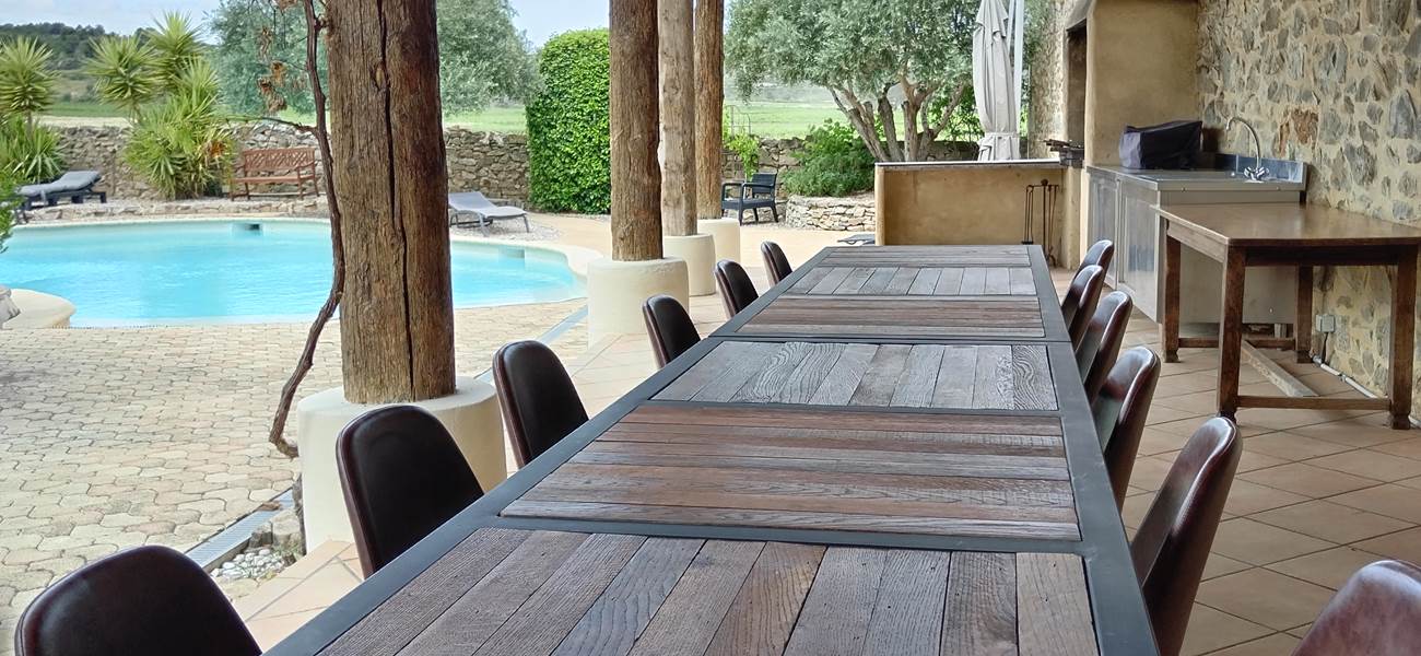 Nouvelles tables extérieures réalisées par Olivier