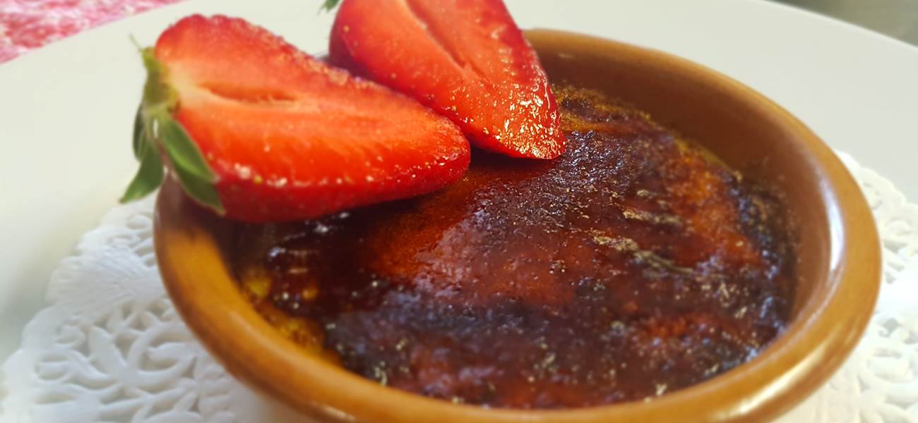 Crème Brûlée avec gousse vanille des iles Le Ranch des Lacs