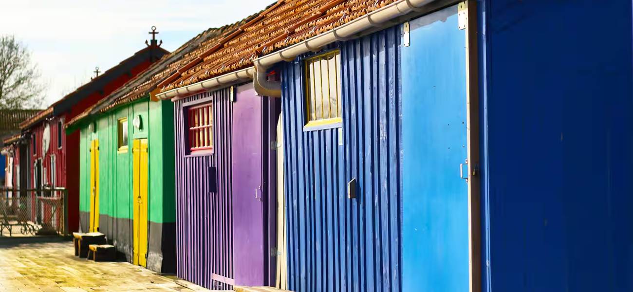 Villa Dolusienne - cabanes colorées Chateau d'Oléron