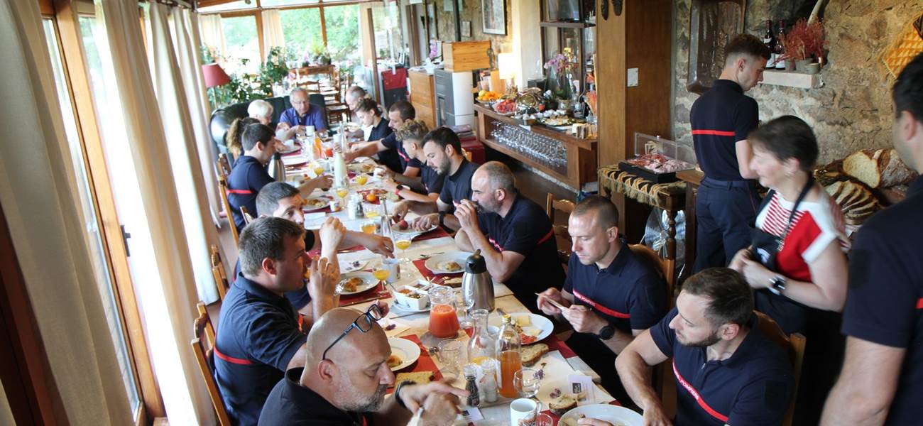 Journée Nationale du Petit Déjeuner2022 avec le SDIS87 au Ranch des Lacs