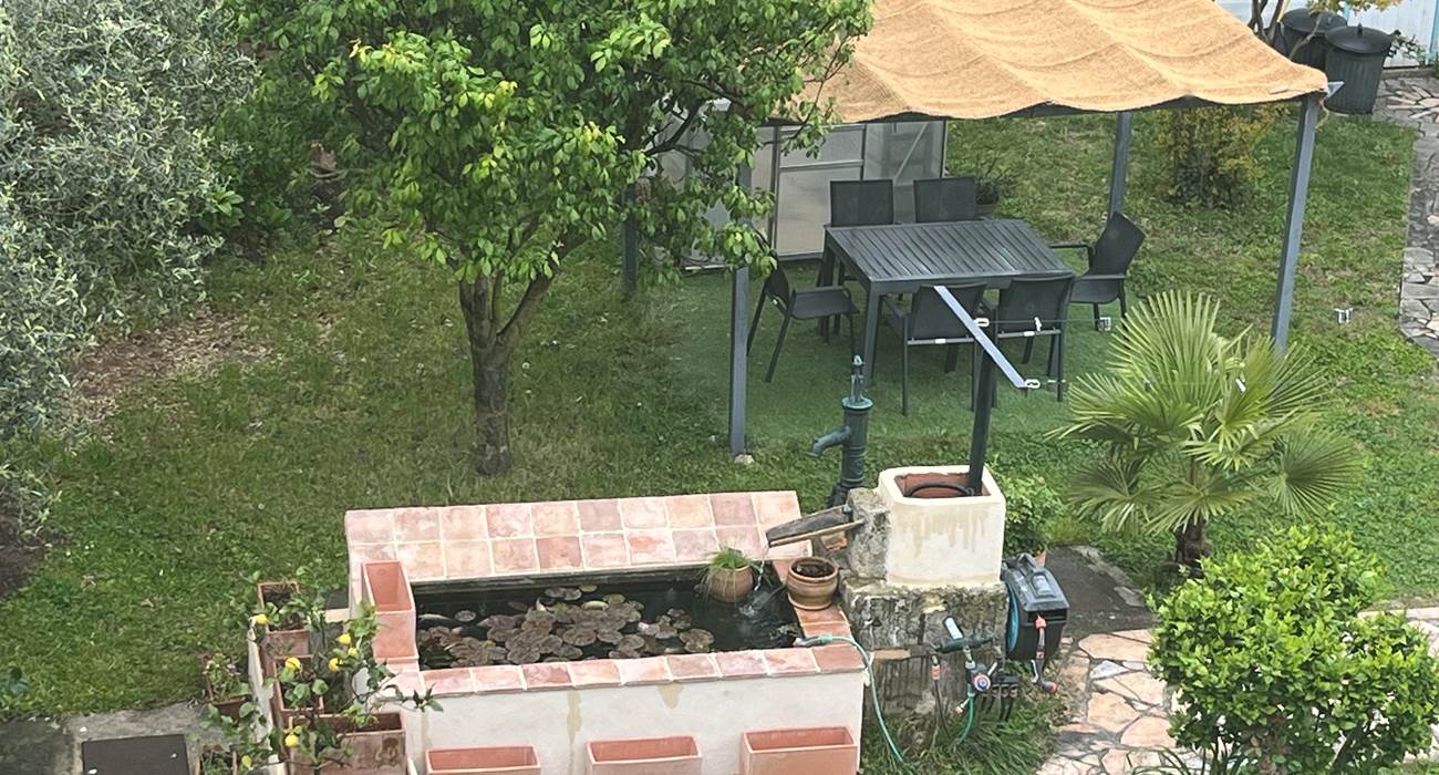 le jardin de notre hébergement en Provence-page