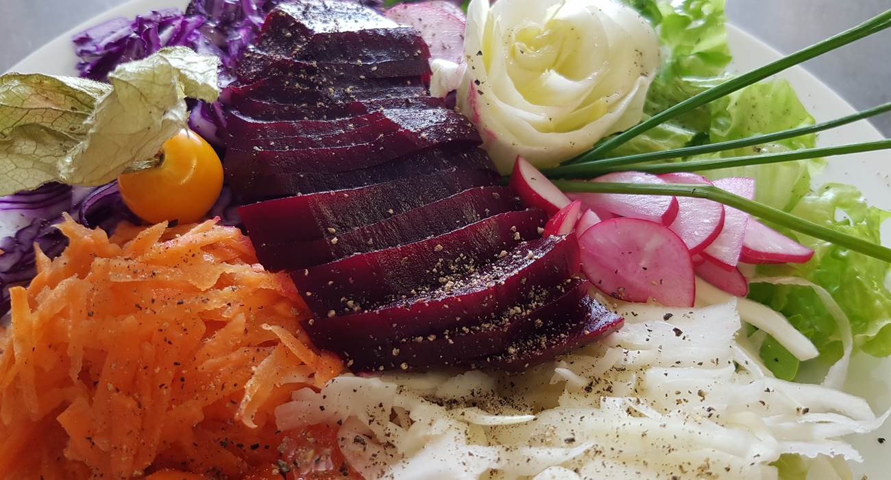 assiette de crudités Le Ranch des Lacs-page
