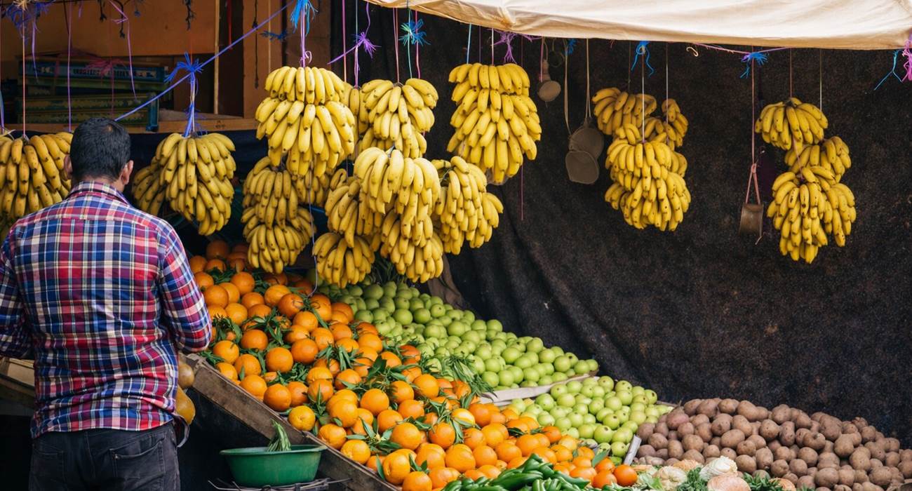 Les beaux fruits et légumes du souk