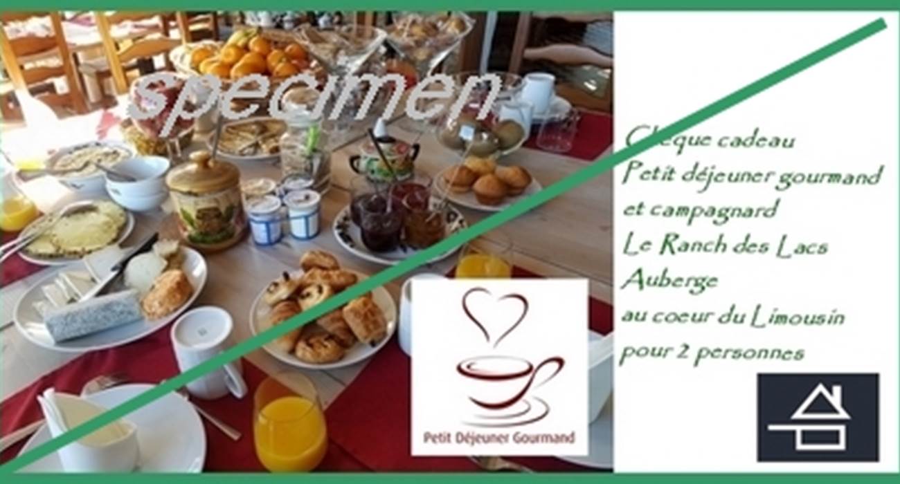 specimen carte cadeau brunch petit dejeuner gourmand au Ranch des Lacs 87120-page