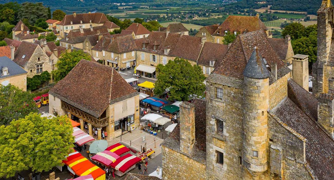 Domme et son marché