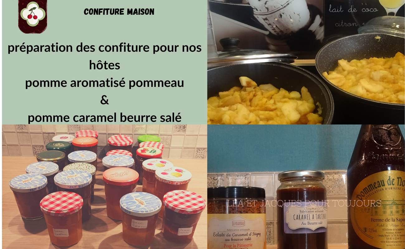 confiture avec les pommes du jardin-photo-news