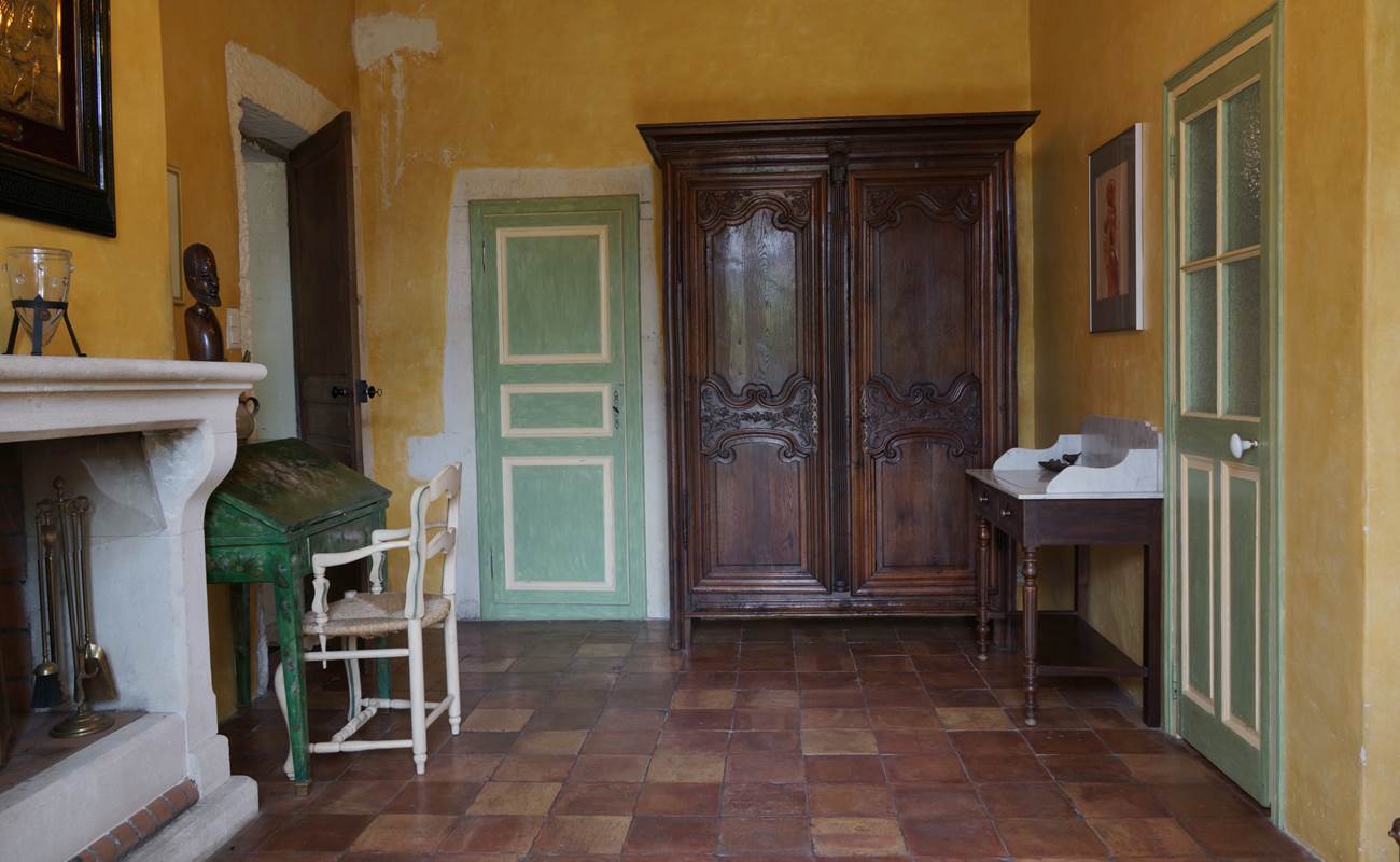 Maison en Provence de charme  - Chambre ocre jaune  - Lapalud - Vaucluse-photo-gallery