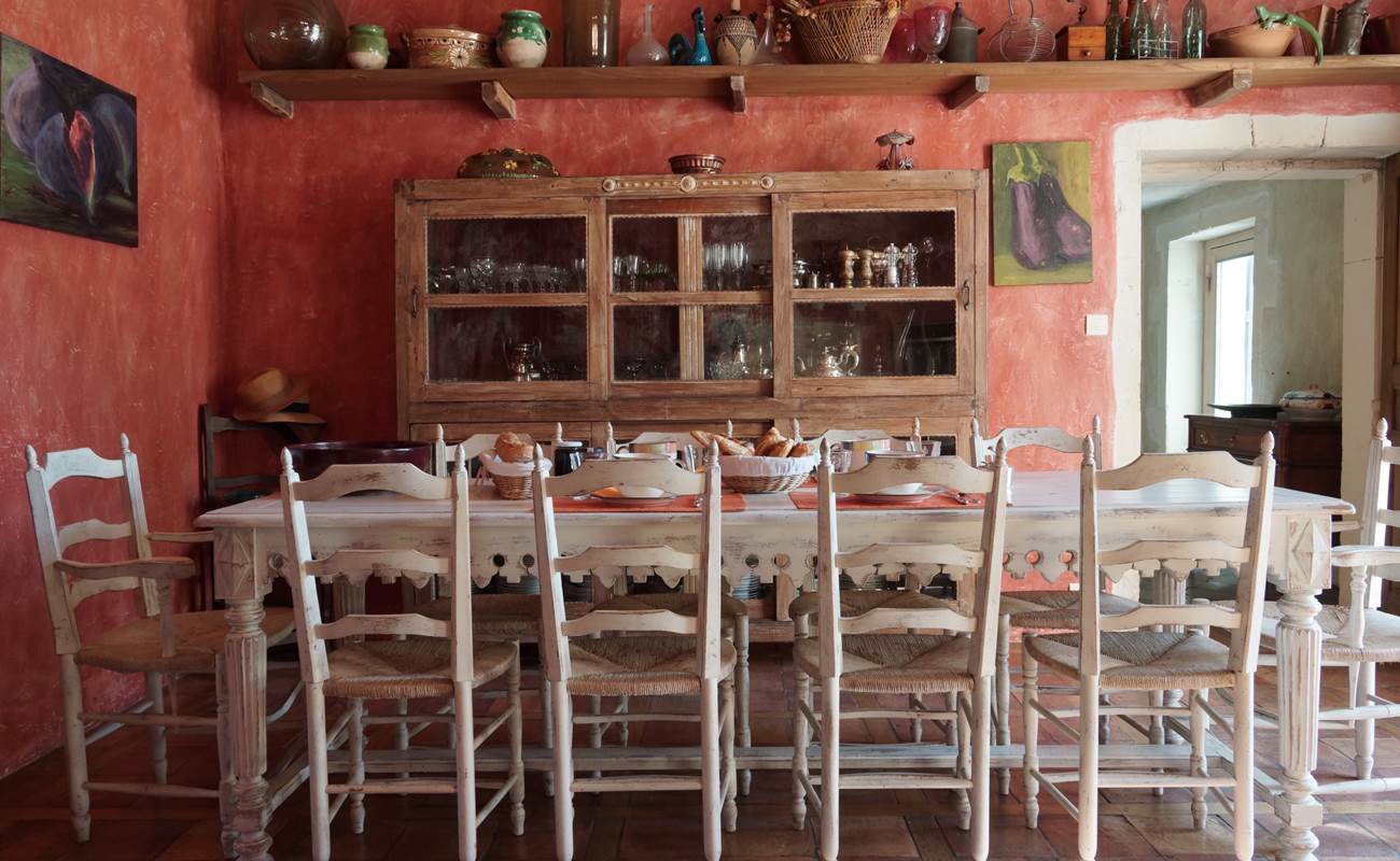 Maison en Provence de charme  - Cuisine Ocre rouge  - Lapalud - Vaucluse-photo-gallery