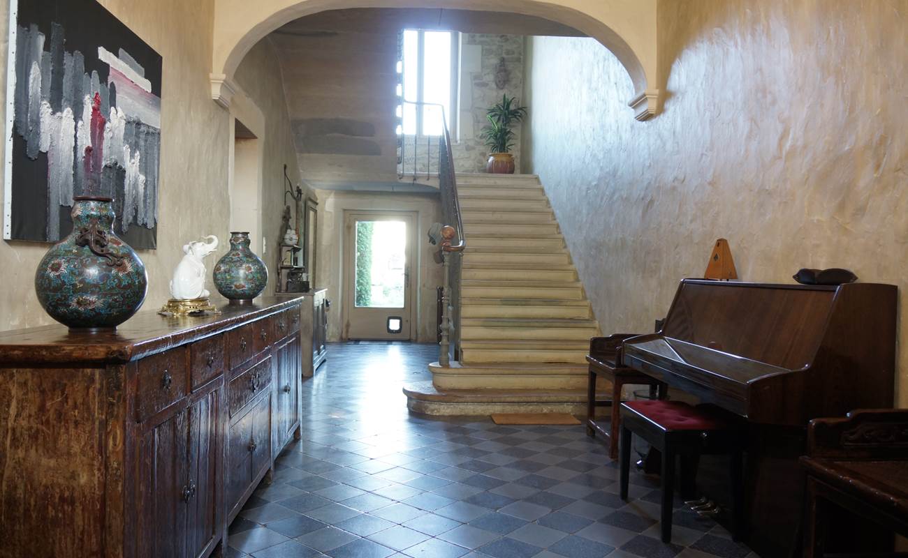 Maison en Provence de charme  - Entrée ocre beige  - Lapalud - Vaucluse-photo-gallery