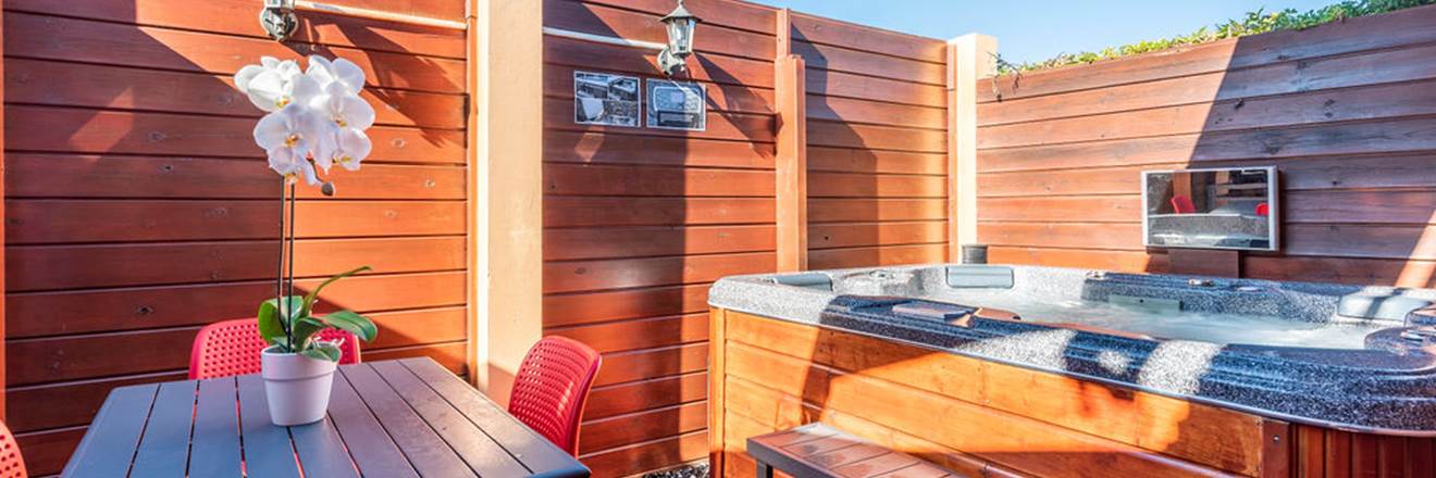 Terrasse privé Bungalow Premium Spa