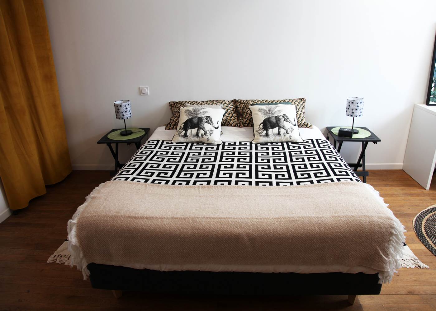 Chambre "Côté Savane"-La maison d'Eole