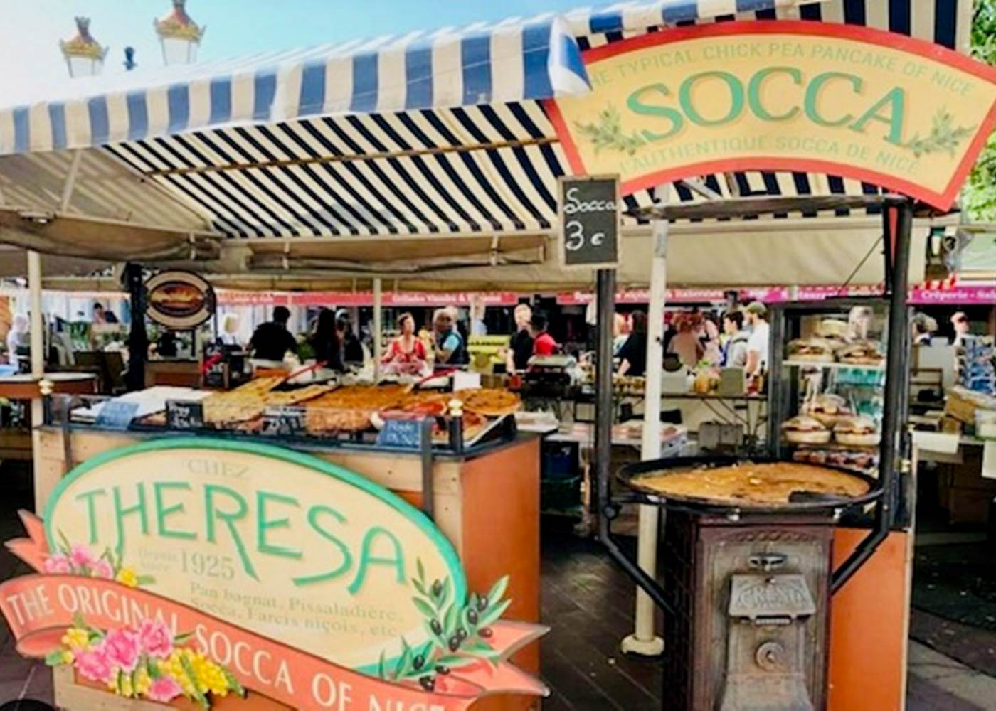 VIEUX NICE COURS SALEYA SOCCA "THERESA"