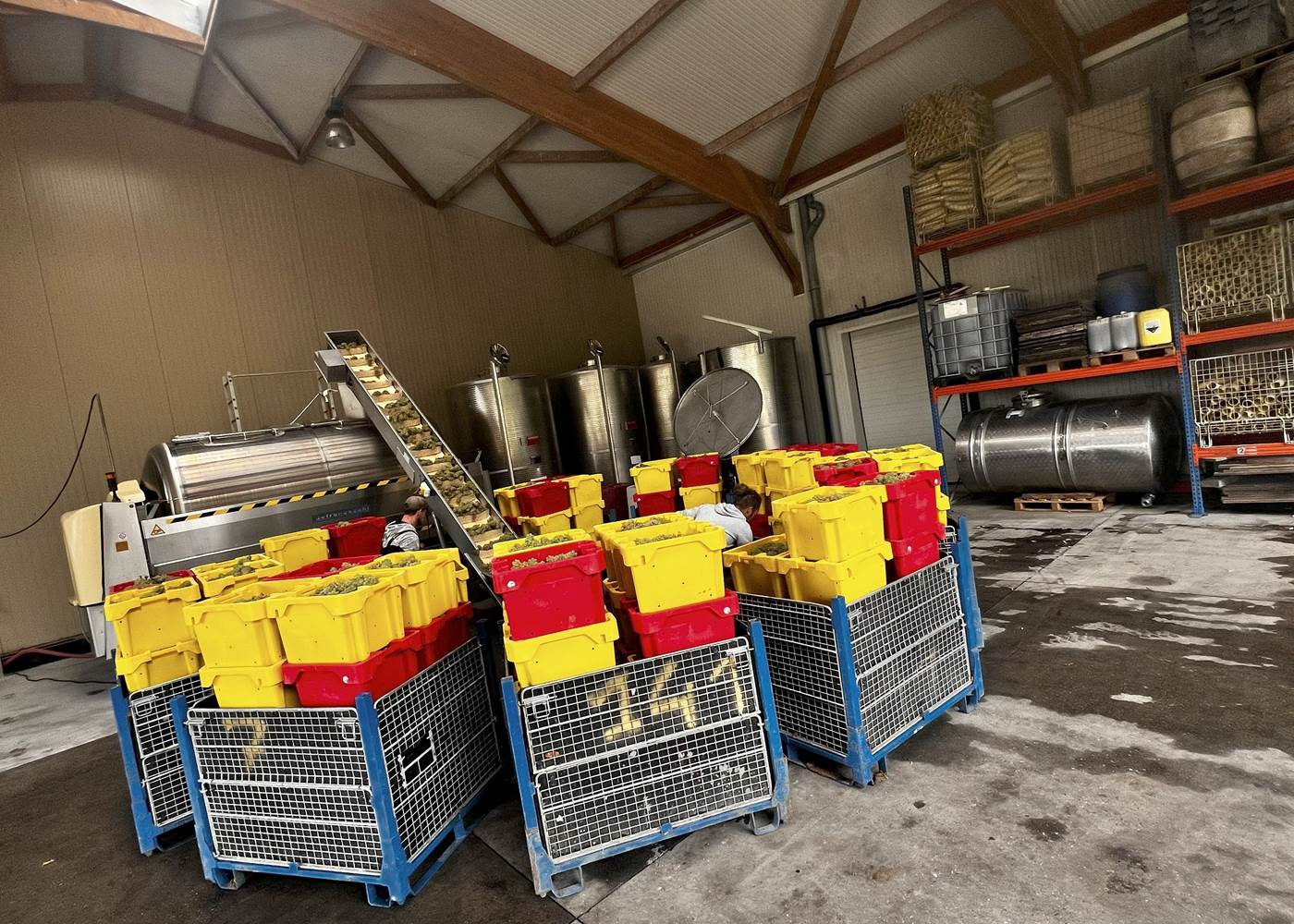 chargement de pressoir crémant de loire