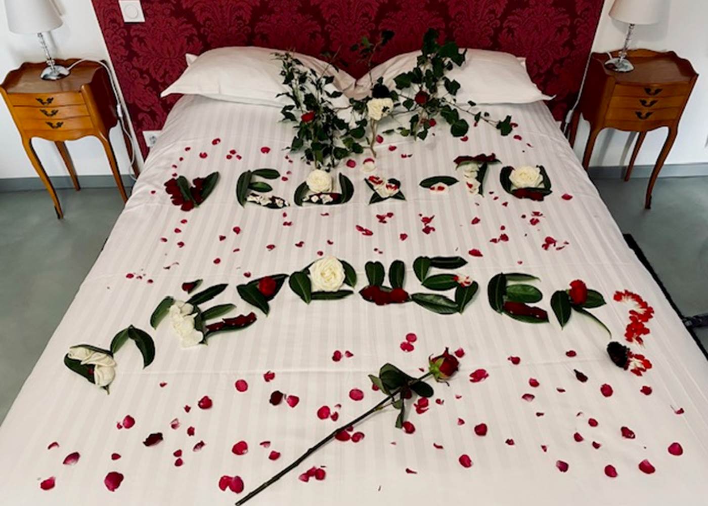 Option Message fleuri personnalisé