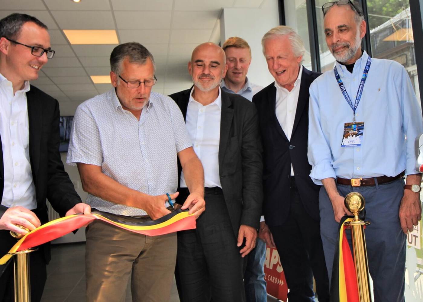 Patrick Lecerf, président de la Maison du tourisme, a coupé le traditionnel ruban. ©EDA-P.A.