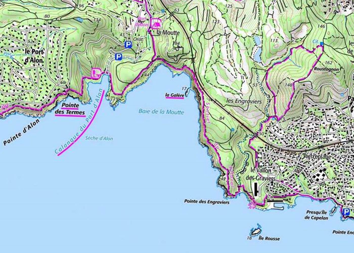 Carte Sentier du Littoral