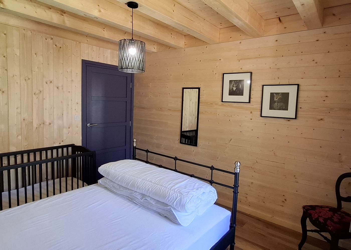 Chambre 3 - Lit en 140x200 + lit bébé