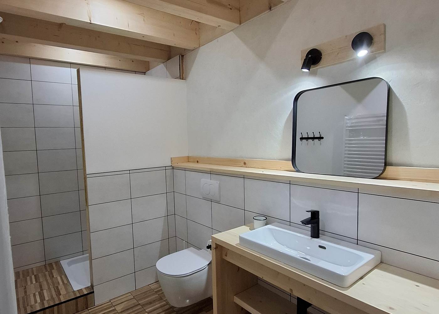 Salle de bain 1 - Douche + wc + lavabo