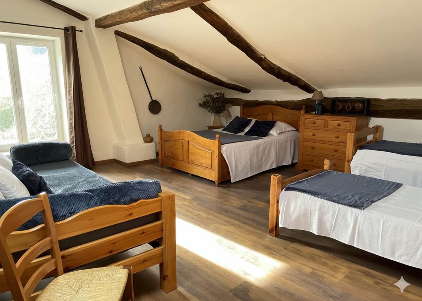 La chambre Châtaigne, climatisée