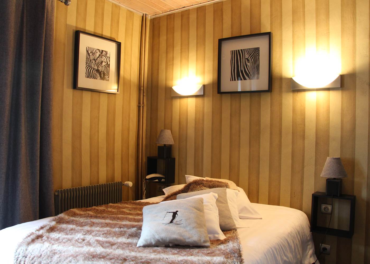 chambre confort, douche/wc déco contemporain