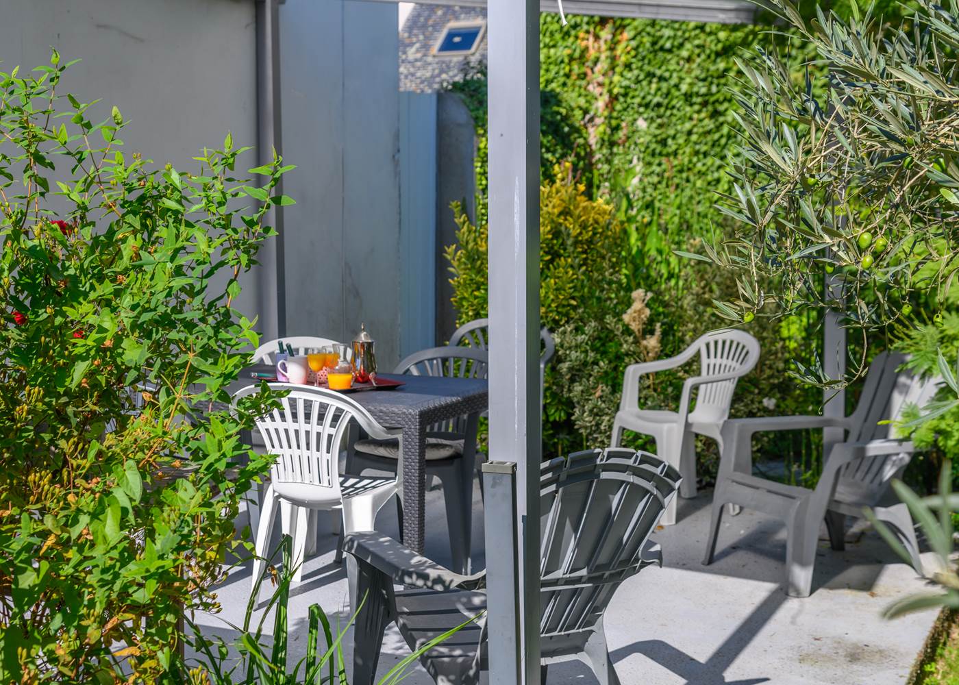 Terrasse sur jardin