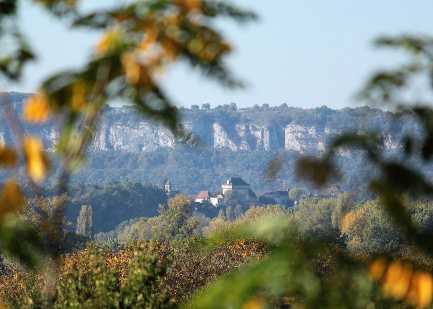 La Vue depuis le Broual sur le saut de la mounine