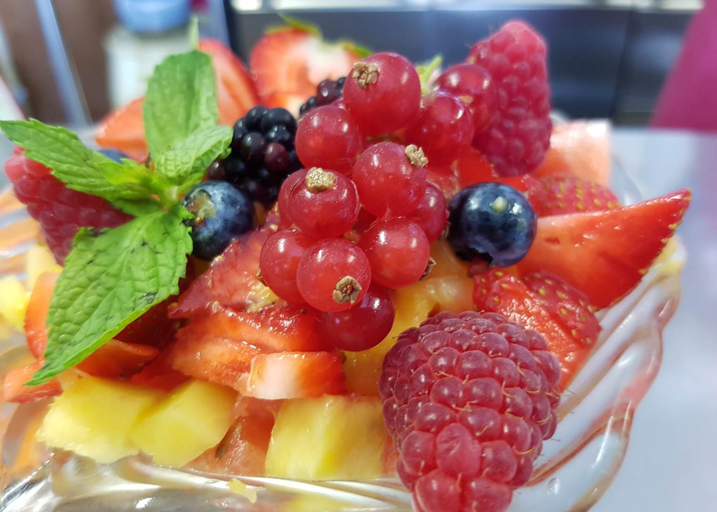 salade de fruits au Ranch des Lacs
