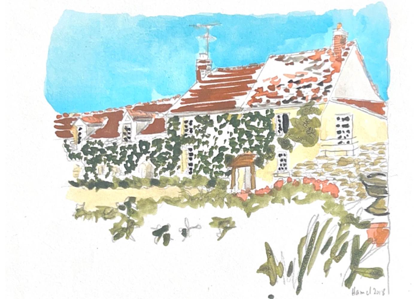 Aquarelle Maison d'hôtes - C.Hamel