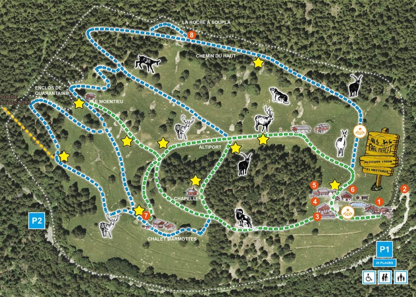 Parc de Merlet (Les Houches) 35 minutes from Vallorcine